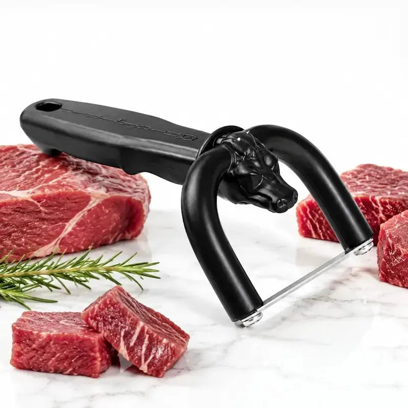 🔥 LAST CHANCE 🥩 Professional Meat Fat Trimmer & Handheld Slicer for Cleaner Steak & BBQ Prep