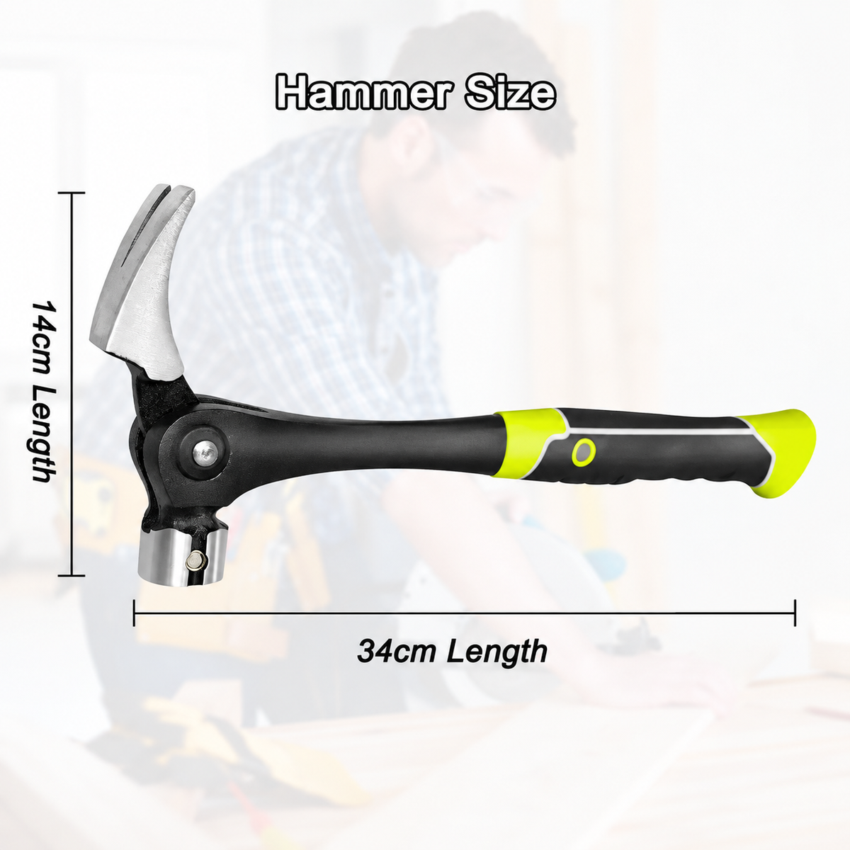 🔨 50% OFF Multi-Function Magnetic Claw Hammer — Hold Nails, Drive Fasteners & Pry with One Tool