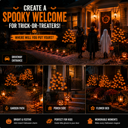 🎃 Solar Pumpkin Tree Lights