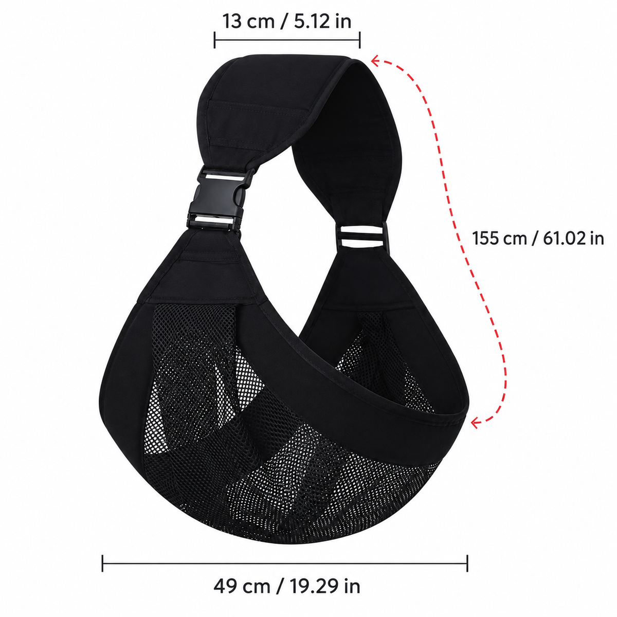 🔥 50% OFF 2PCS Breathable Mesh Baby Sling Carrier – Adjustable Comfort for Everyday Carrying