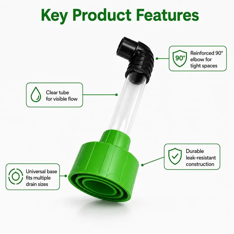 ❄️ 49% OFF AC Drain Line Cleaner Adapter – Universal HVAC Condensate Pipe Unclogger