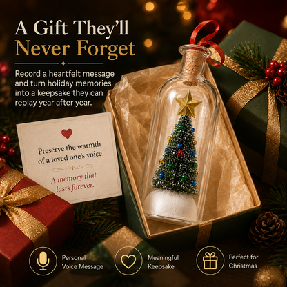 ✨ 50% OFF Personalized Christmas Keepsake Ornament – Record, Gift & Replay 🎁