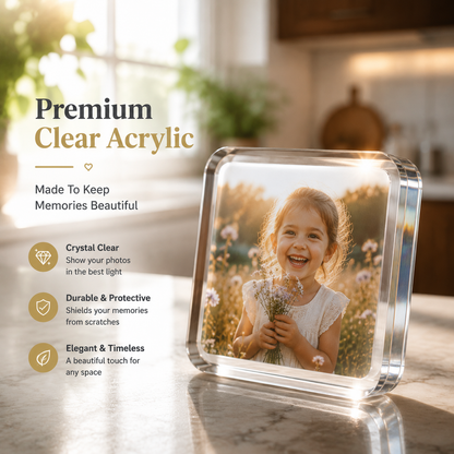 Clear Acrylic Magnetic Photo Frames