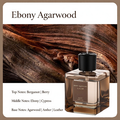 🌹 EBONY ROSE 500mL Aroma Diffuser ✨ 4-Mode Fine Mist Home Fragrance