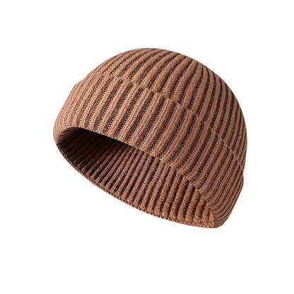 🧶 Minimalist Ribbed Knit Short Fisherman Beanie for Everyday Streetwear ☕