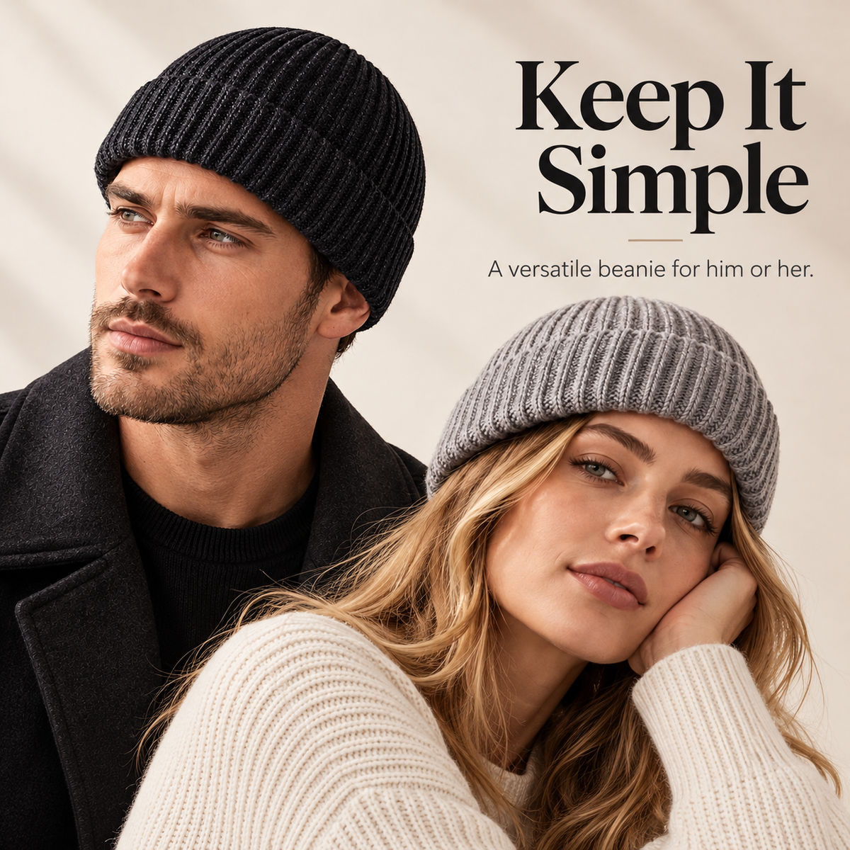 🧶 Minimalist Ribbed Knit Short Fisherman Beanie for Everyday Streetwear ☕