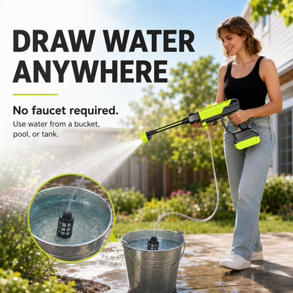 💦48% OFF Cordless Pressure Washer Kit – 6-in-1 Nozzle, 4000mAh Battery & Foam Bottle