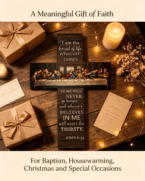 ✝️ 50% OFF The Last Supper Wooden Cross Wall Decor
