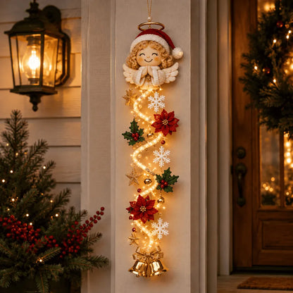 🎄 50% OFF ✨ Light-Up Christmas Door Hanging Decor — Bring Holiday Magic Home