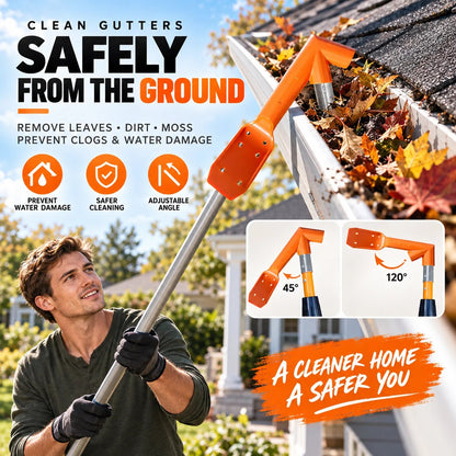 📍🔧 LIMITED‑TIME 50% OFF! ✨ No-Climb Gutter Cleaning Tool丨Excluding rod