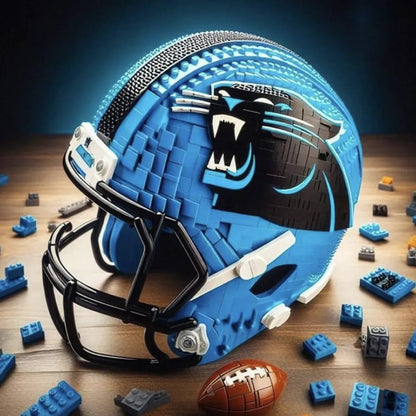 Building Block Football Helmet 🏈– 300+ Piece Collectible Construction Set