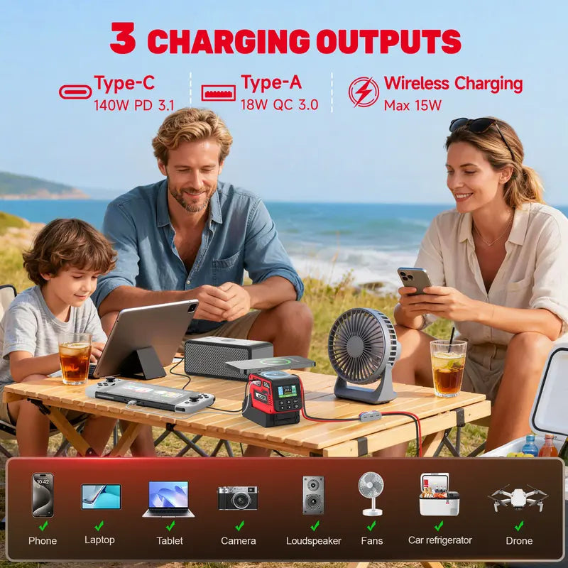 ⚒️Adjustable DC Power Hub for Milwaukee M18 Batteries | XT60, USB-C & Wireless Charging⚒️