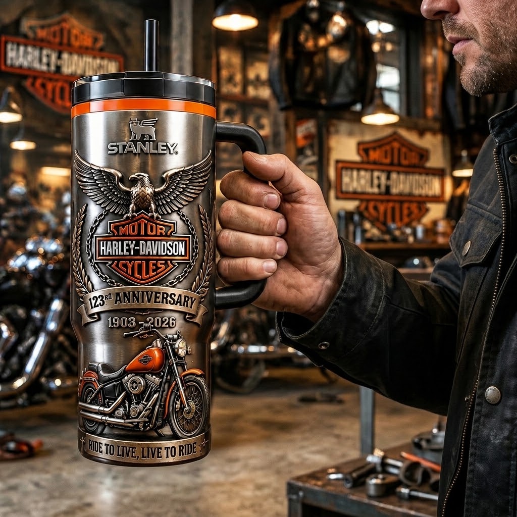 🦅 123rd Anniversary Tumbler (1903–2026) – Celebrate the Spirit of the Open Road 🏍️