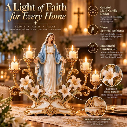 ✝️ Light of His Presence - Sacred Christian Candleholder 🕯️
