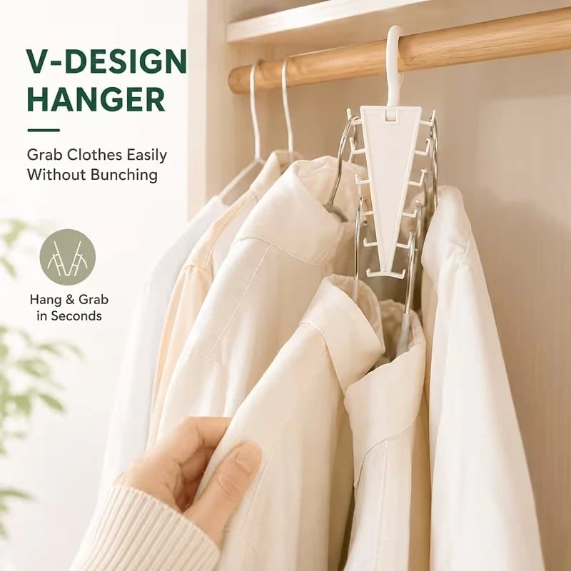 🔥 50% OFF 360° Rotating 12-Hook Organizer Hanger – Closet Space Saver