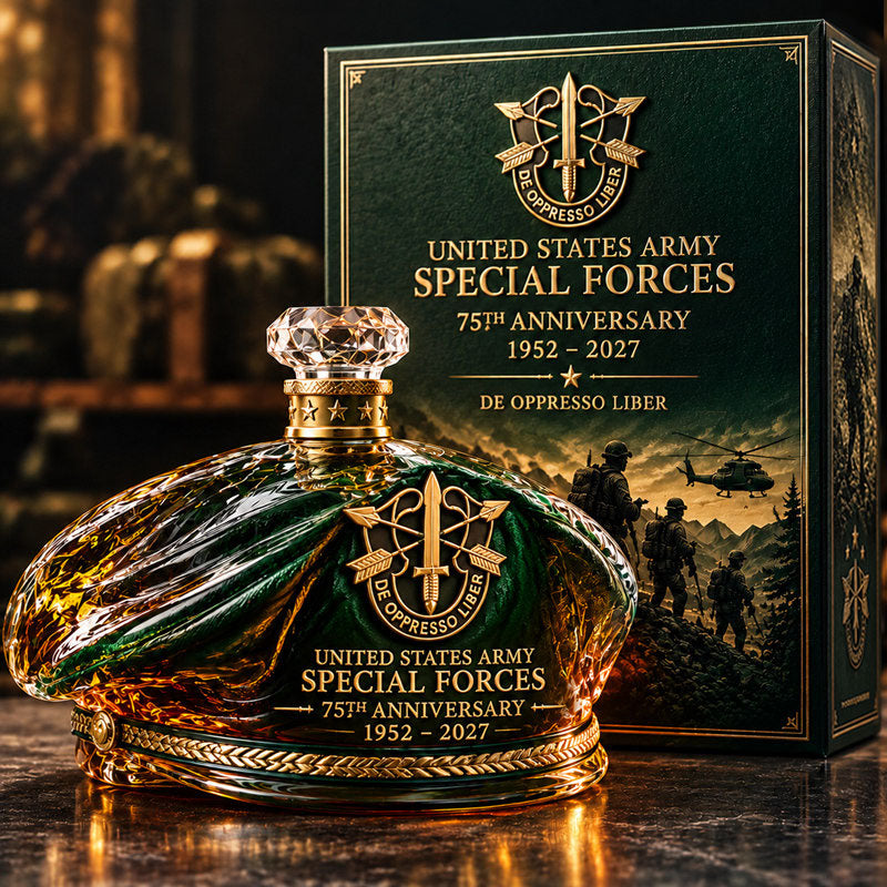 🥃🪖 Military-Inspired Whiskey Bottle – Tactical Collector-Style Bar Décor
