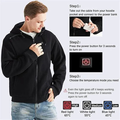 LAST DAY 50% OFF - 🎁 Unisex Heated Hoodie