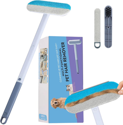 ✨ 50% OFF Extra Long Reach Pet Hair Remover – Clean Sofas, Carpets & Cars With Ease