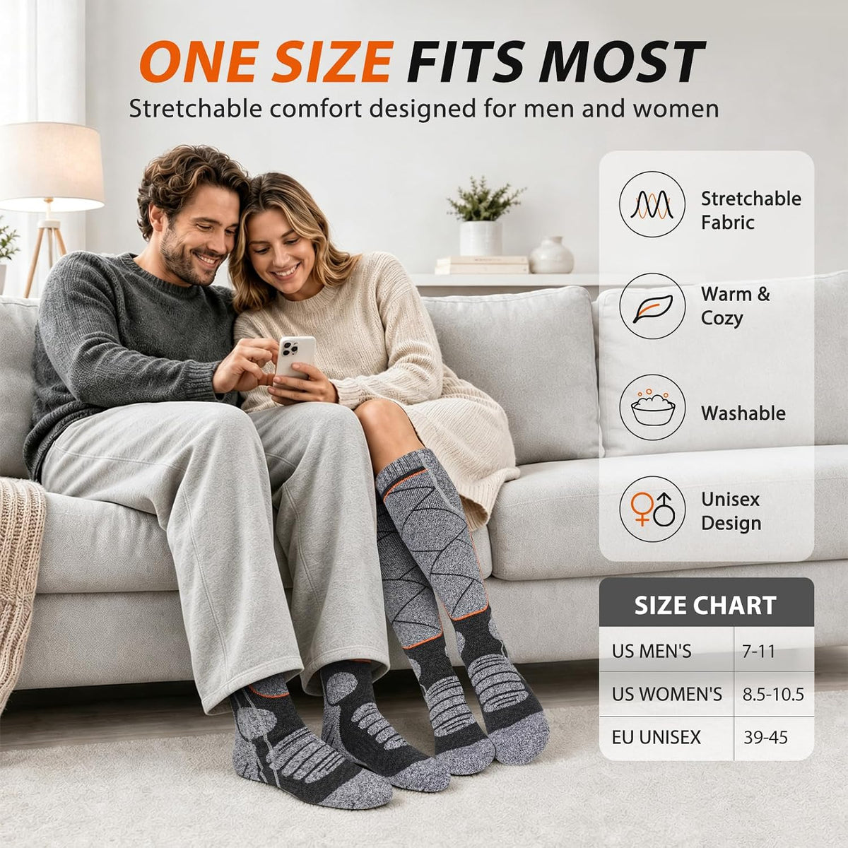 🔥Adjustable Heating Socks with Long Battery Life