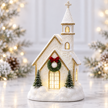 🎄 Enchanted Musical Snowfall Christmas Lantern with Glowing Lights