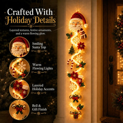 🎄 50% OFF ✨ Light-Up Christmas Door Hanging Decor — Bring Holiday Magic Home