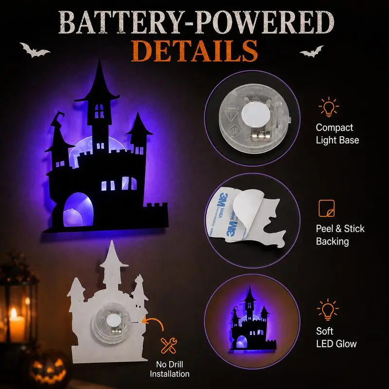 🎃👻 50% OFF! Halloween Glow in Dark Wall Stickers – Turn Blank Walls into a Spooky Glow Scene 👻🌙
