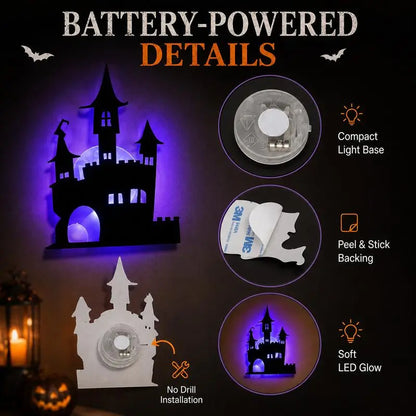 🎃👻 50% OFF! Halloween Glow in Dark Wall Stickers – Turn Blank Walls into a Spooky Glow Scene 👻🌙