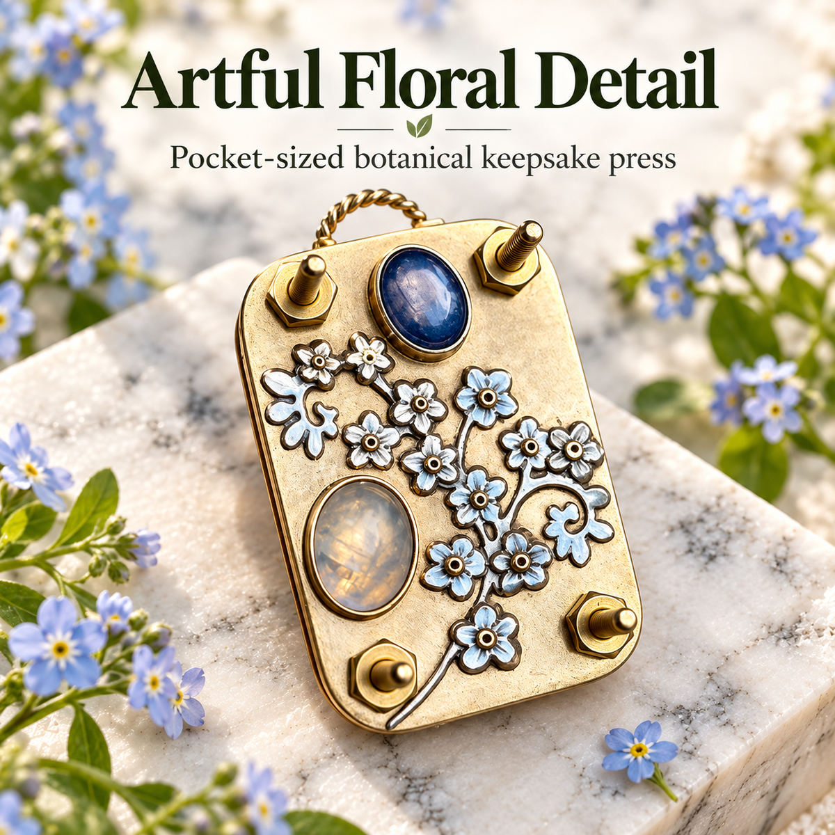🌸 Mini Portable Botanical Flower Press Kit for Wildflowers & Craft Keepsakes 🌿