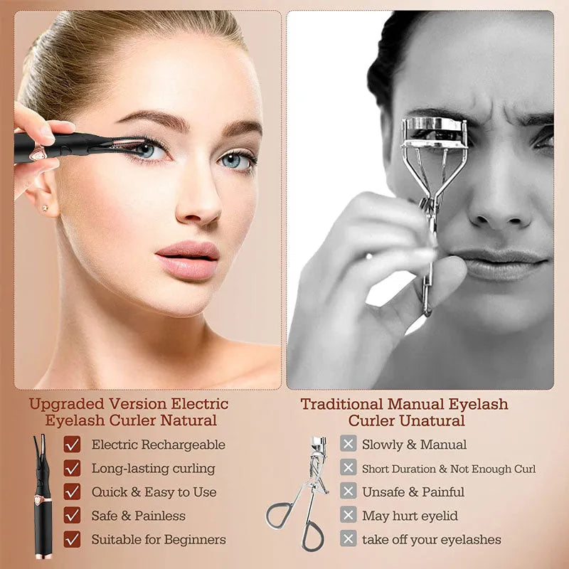 ✨ 62% OFF Heated Eyelash Curler – 8-Second Heat-Up & 3 Temperature Settings