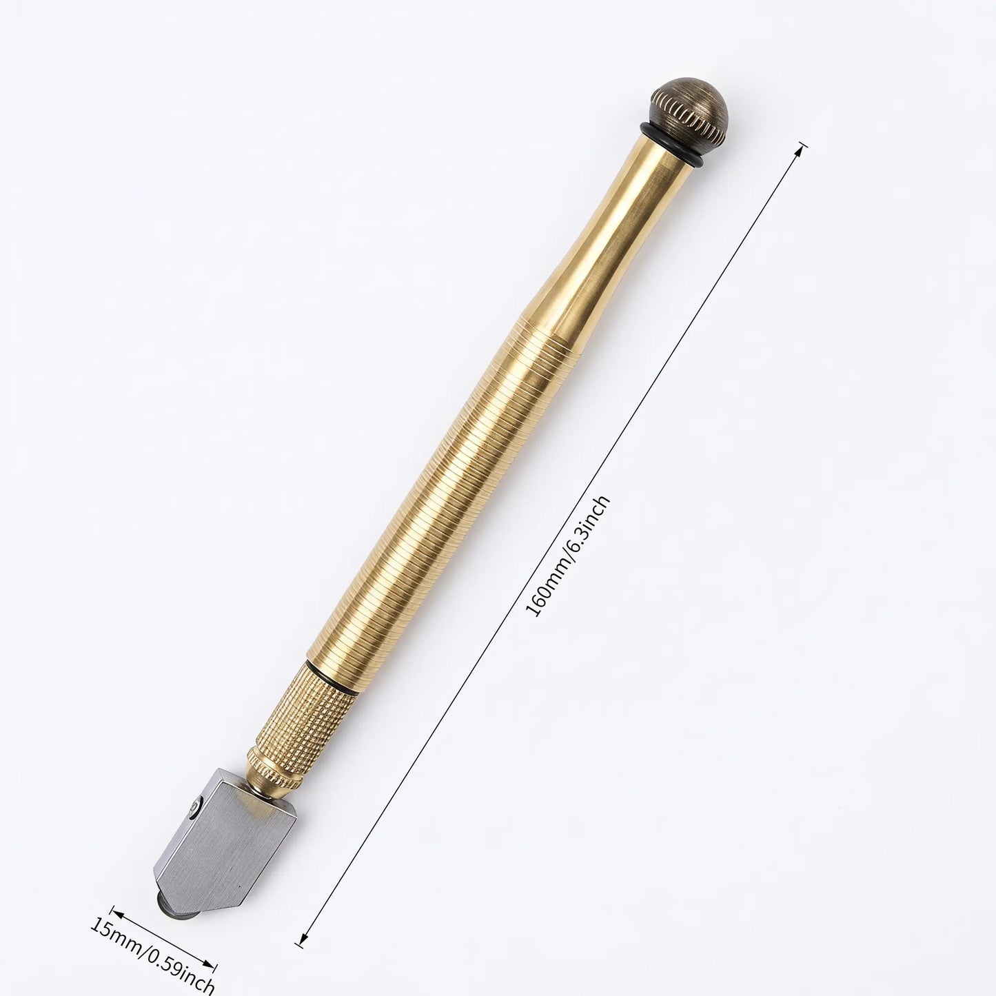 🔥 50% OFF Precision Glass Cutter 💎 Carbide Wheel with Anti-Slip Brass Handle