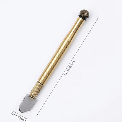 🔥 50% OFF Precision Glass Cutter 💎 Carbide Wheel with Anti-Slip Brass Handle