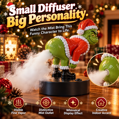😂  Funny Christmas Mist Diffuser – Grinch-Inspired Holiday Decor🎄