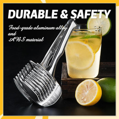 🍅 49% OFF Vegetable Slicing Guide 🔪 8-Slot Kitchen Cutting Tool & Food Tongs