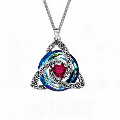 🍀 49% OFF Celtic Trinity Knot Birthstone Necklace 💎 Personalized Keepsake Gift