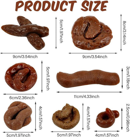 😂7 Pcs Fake Poop  Realistic Prank Poop