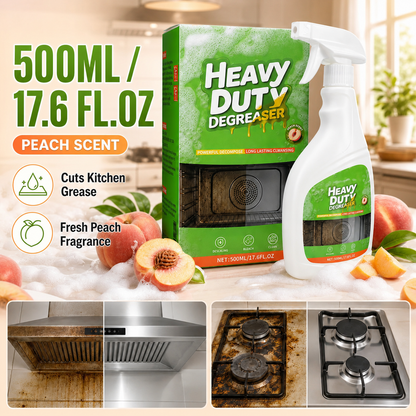 🔥 50% OFF Heavy Duty Kitchen Degreaser 🍑 Powerful Grease Cleaning with Fresh Peach Scent