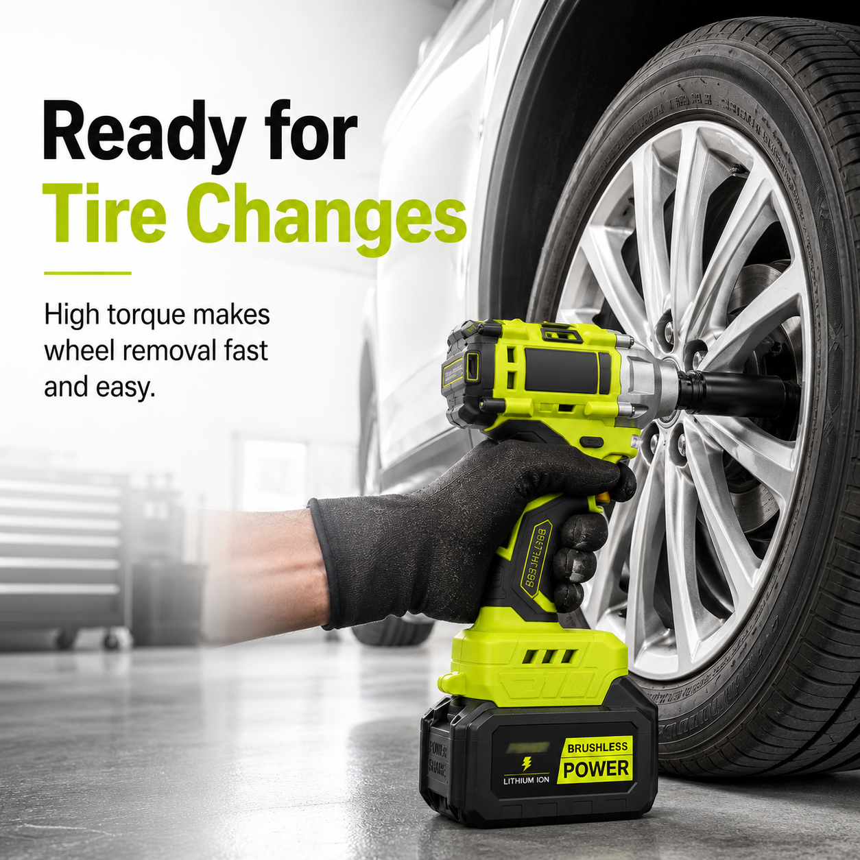 ⚡ 50% OFF Brushless Cordless Impact Wrench Kit – Power Through Tough Jobs 🔧