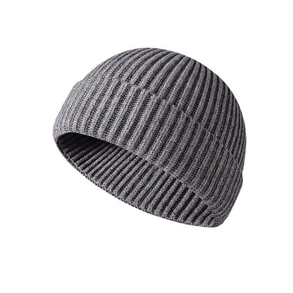 🧶 Minimalist Ribbed Knit Short Fisherman Beanie for Everyday Streetwear ☕