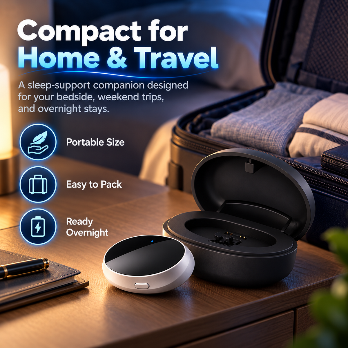 😴 Smart Under-Chin Snore Support Device – Ultra-Light Comfort for a Quieter Night