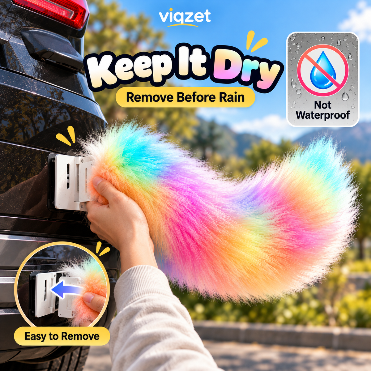 🐾 Remote-Controlled LED Wagging Tail Light-Up Vehicle Decoration 🚗
