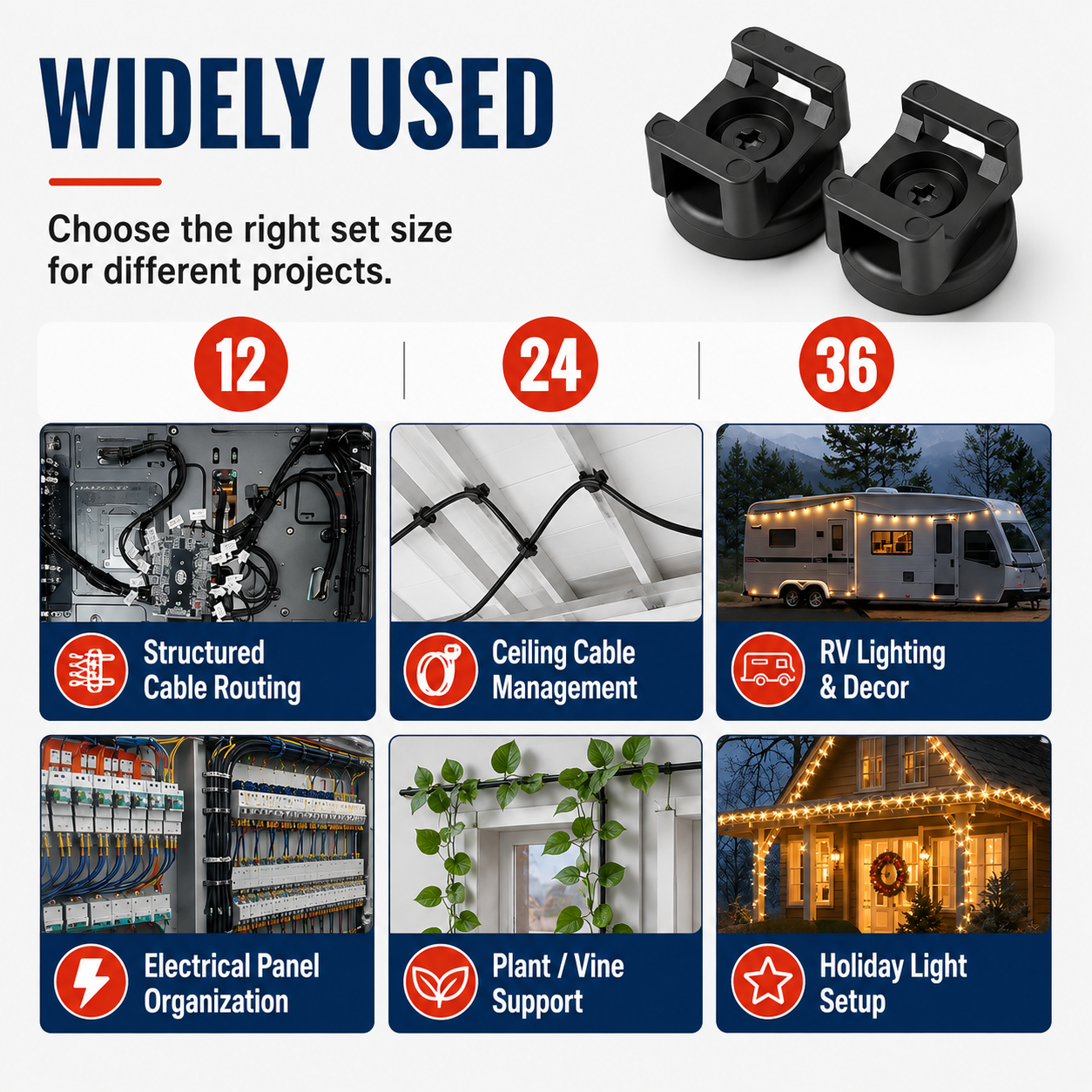 🧲 50% OFF Magnetic Cable Tie Mounts 🔧 Strong Hold, Easy Cable Management
