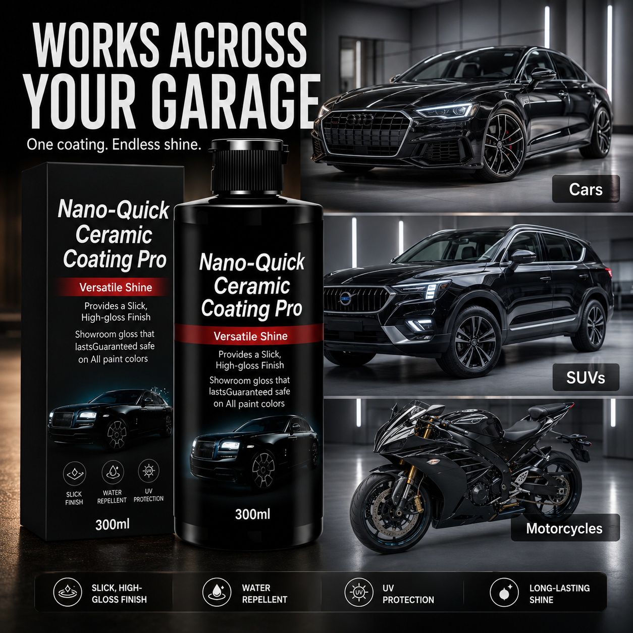 🔥 49% OFF✨ Nano-Quick Ceramic Coating Pro – High-Gloss Water-Repellent Car Paint Coating