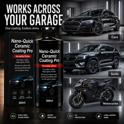 🔥 49% OFF✨ Nano-Quick Ceramic Coating Pro – High-Gloss Water-Repellent Car Paint Coating
