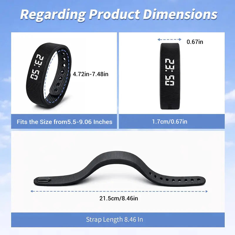 🔥 50% OFF USB Rechargeable Smart Sports Band – Track Steps, Calories & Daily Activity Anywhere