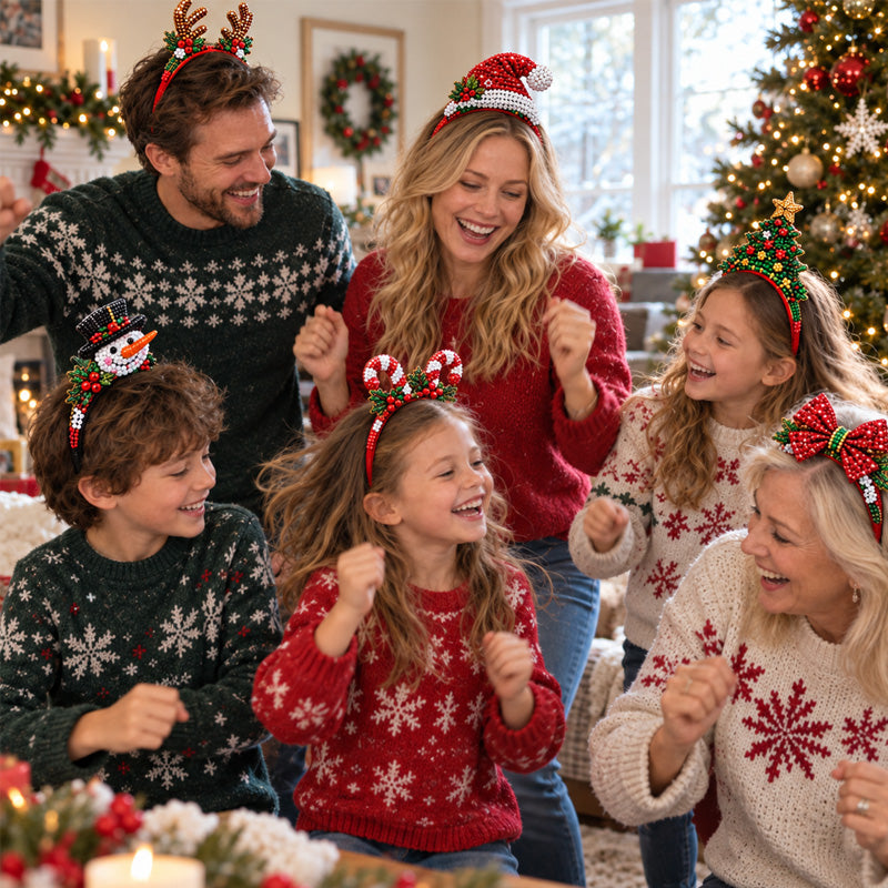 🎄 DIY Christmas Headband Making Kit – Create Your Own Festive Style ✨🎀