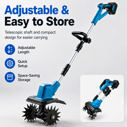 🔋 50% OFF Cordless Garden Cultivator with 2 Batteries – Work Longer, Move Freely 🌱