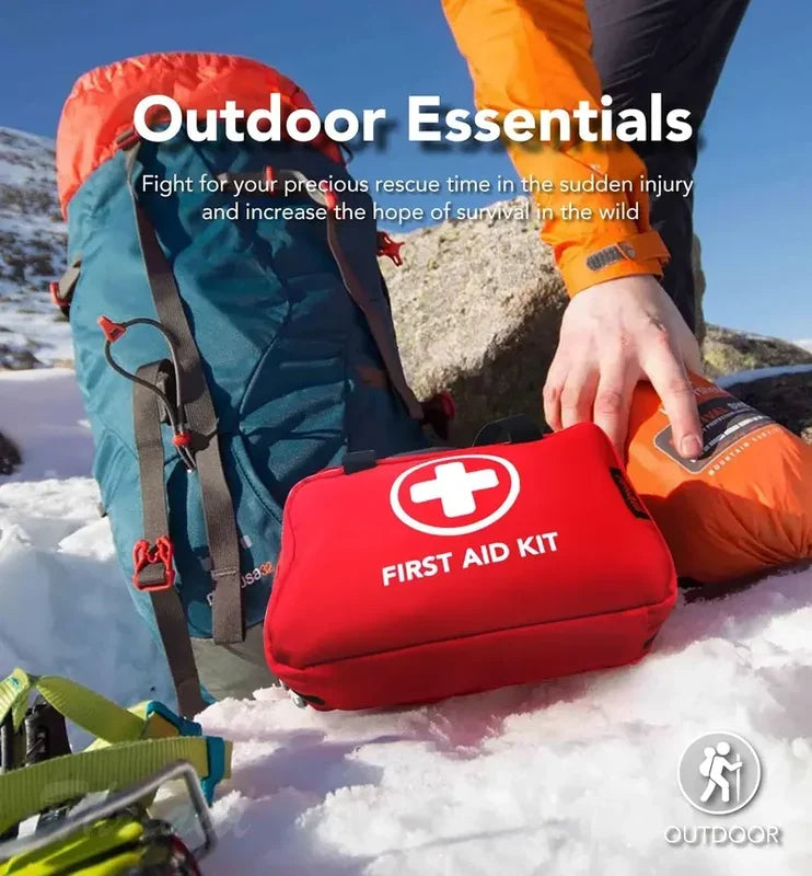 🚑 50% OFF Waterproof First Aid Kit 🩹 Compact Emergency Kit for Home, Car & Travel
