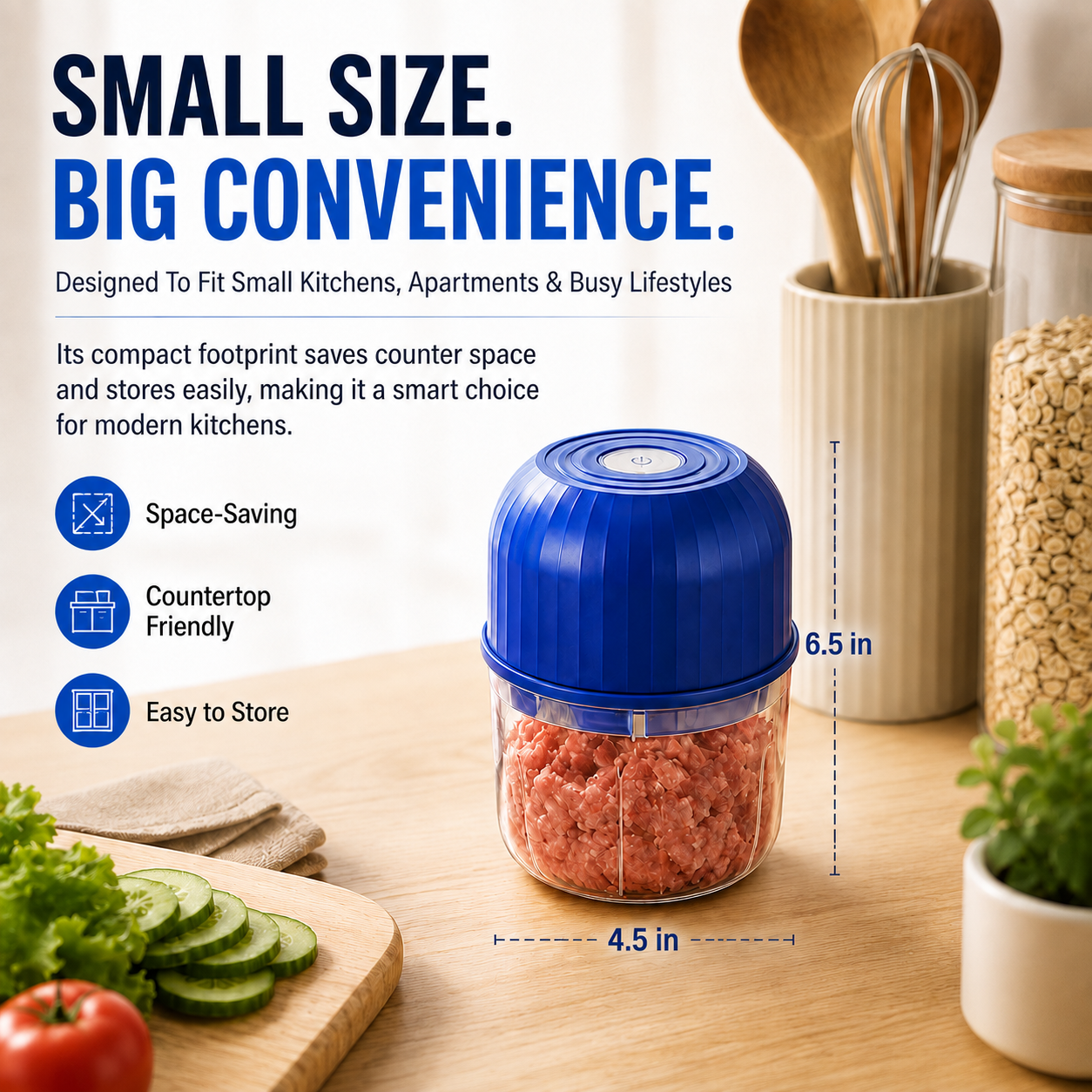 Wireless Efficient Electric Mini Food Chopper