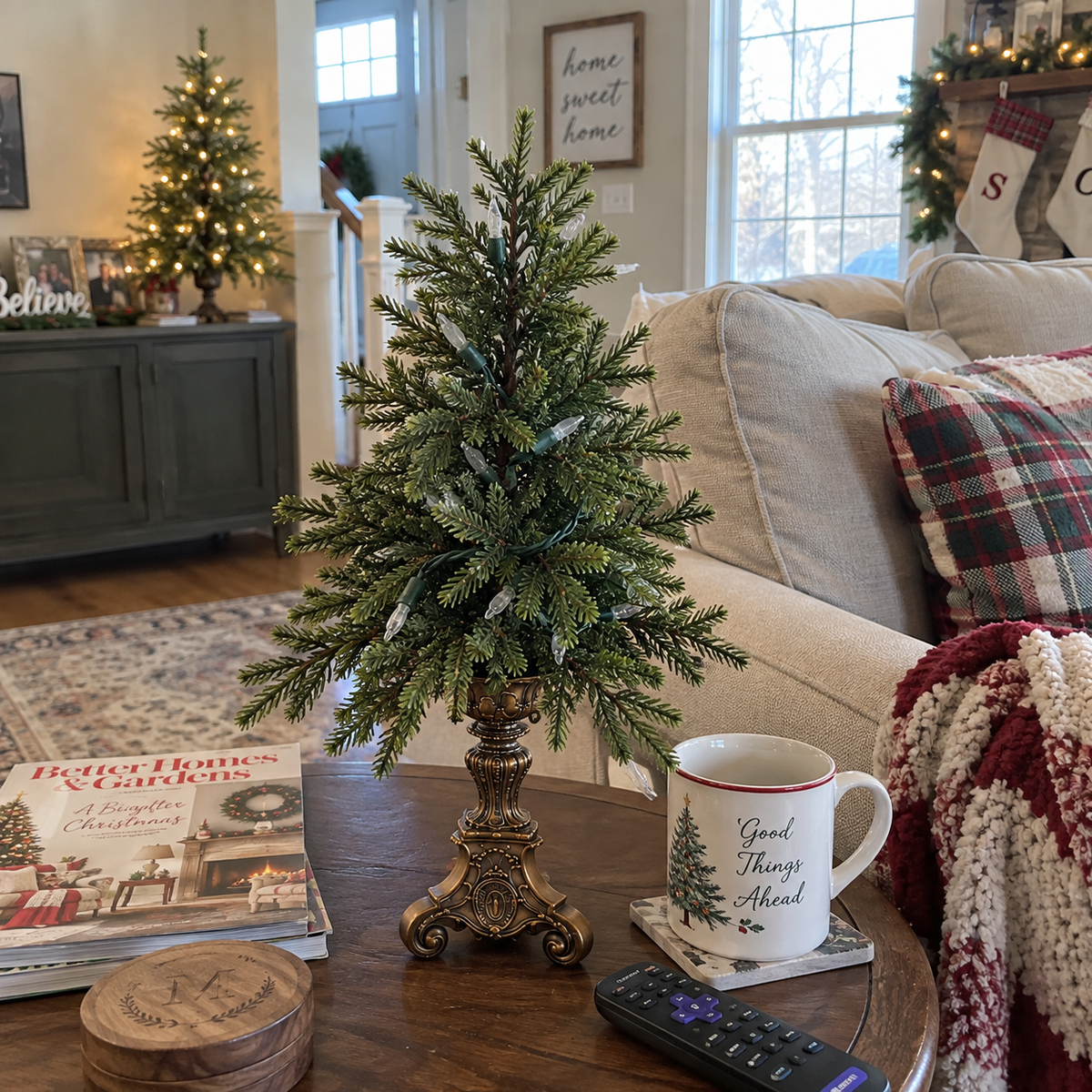 Vintage Tabletop Christmas Trees