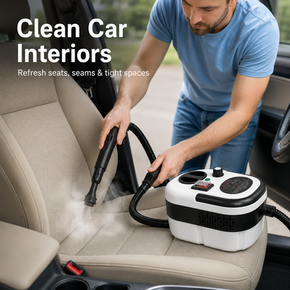 🔥 48% OFF Portable Steam Cleaner for Kitchen, Grout, Upholstery & Car Interiors